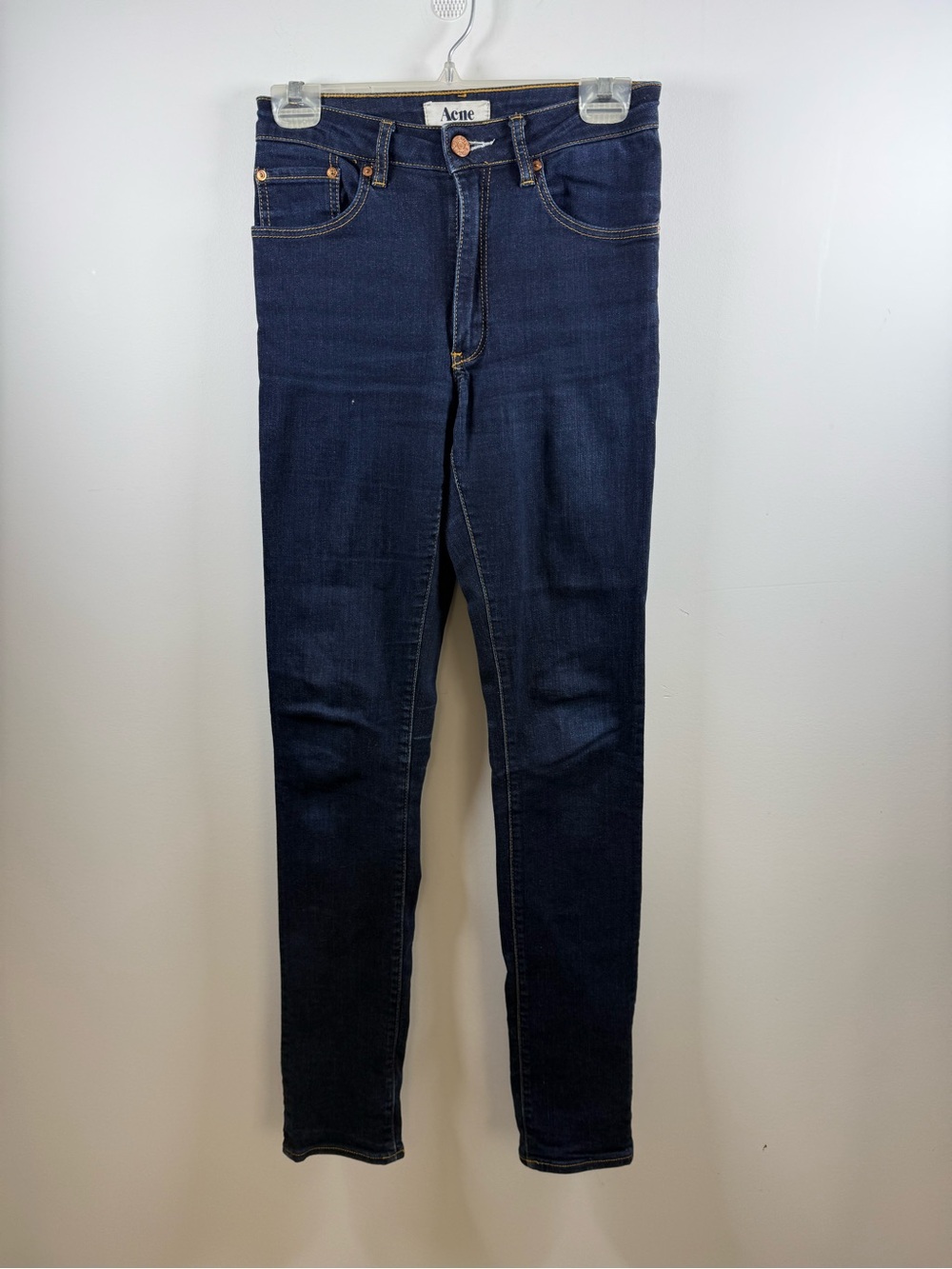 ACNE | High Rise Needle Soft Raw Denim Jeans Size 29